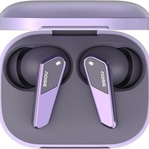 Noise Buds N1 Pro Truly Wireless Earbuds with Metallic Finish, ANC(Upto 30Db), 60H of Playtime, Dual Pairing, Instacharge(10 Min=200 Min), BT V5.3(Chrome Purple)