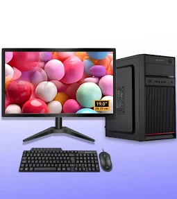 Core i5 Assembled Desktop PC (16GB RAM, 512 SSD, Windows 11 Home, MS Office, 19'' Monitor, Black, DDR3, Ready-to-Use PC)